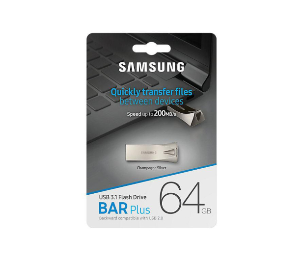 Samsung 64GB BAR Plus Champaign Silver 200MB/s - 428774 - zdjęcie 11